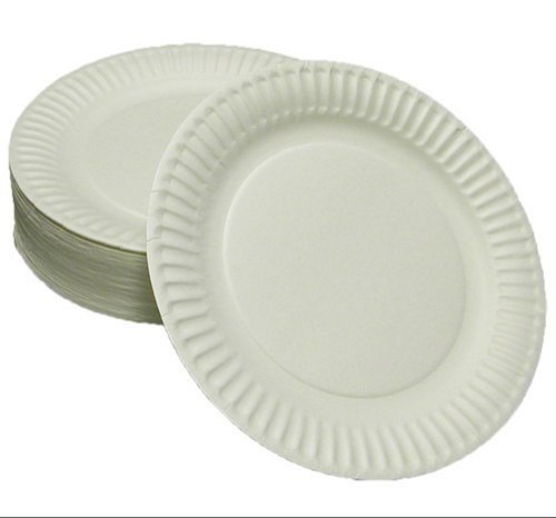 Biodegradable Paper Plate - Round 9 Inches, White | Eco-Friendly, Compostable for Casual Dinners and Events