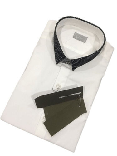 Washable Mens Stylish High Quality Superior Stitching Pure Cotton Plain White Shirts