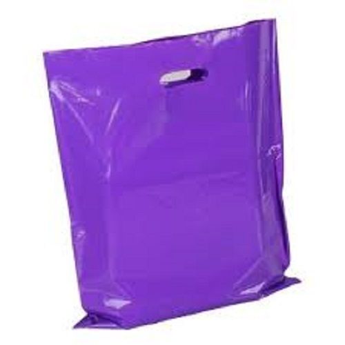 Recyclable Lightweight Durable Ergonomic Design Easy To Carry Plain Purple Ldpe Bag 