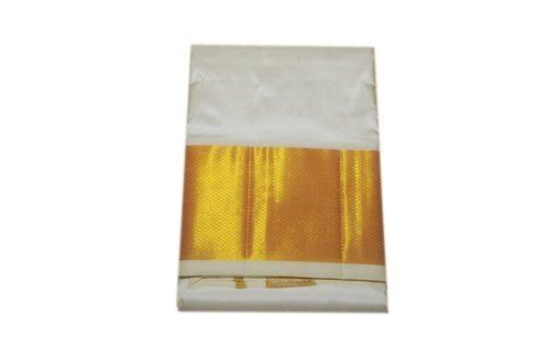 Indian White And Golden Easy To Wear Breathable Skin Friendly Plain Wedding Wear Pure Silk Dhoti For Mens