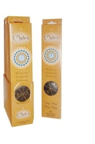 100 G Weight Brown Color Eco Friendly Mogra Fragrance Chakra Incense Sticks Burning Time: 1 Years