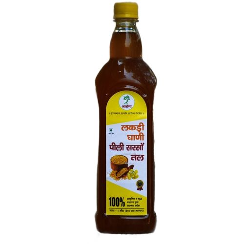 Common 100% Pure Yellow Mustard Oil(Contains Omega 3 And 6, Vitamin E)