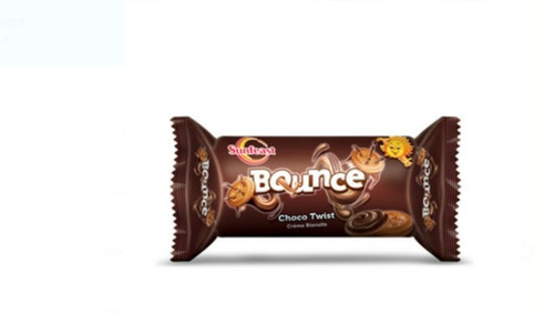 ब्राउन स्वीट और स्वादिष्ट गोल आकार का चॉकलेट बाउंस बिस्किट 30 ग्राम पैकेट पैक के साथ वसा सामग्री (%): 2 प्रतिशत (%)