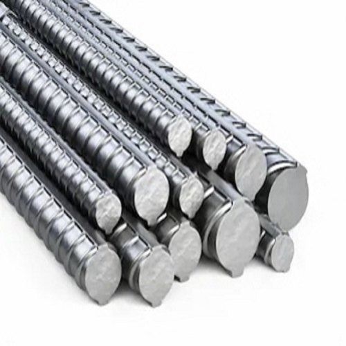 8 Mm Thick Industrial Grade Silver Color Mild Steel Tmt Bars