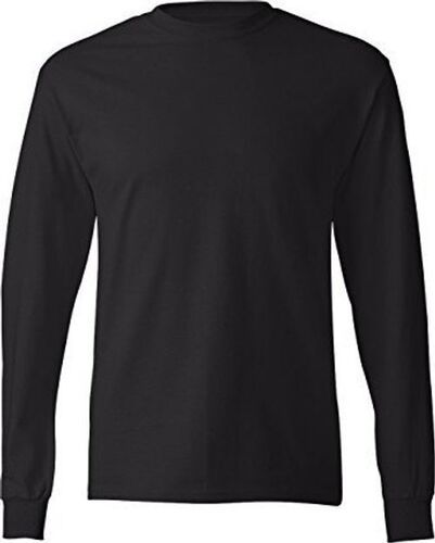 Breathable Full Sleeve Round Neck Cotton T-shirt For Men