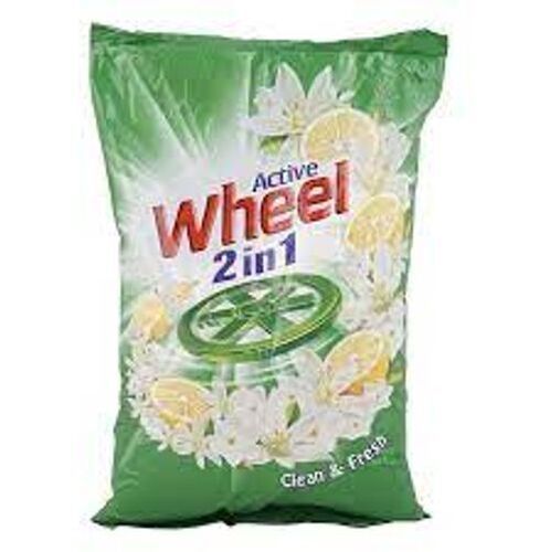 Clean And Fresh Lemon And Jasmine Fragrance Active Wheel 2 In 1 Detergent Powder