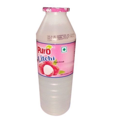 Containing Calcium And Vitamin C 175Ml Great Summer Refresher Juice-Based Puro Litchi Fruit Drink Packaging: Bottle