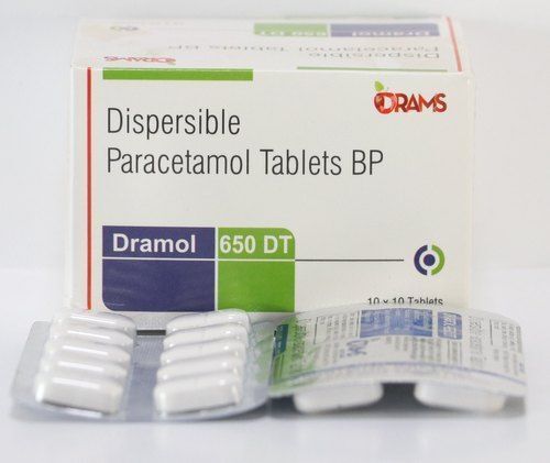 Dispersible Paracetamol Tablet Bp Dramol 650 Dt