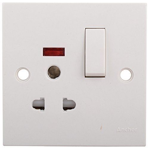 Pvc Energy Efficient Highly Durable And Heavy Duty White Electrical Switch Socket