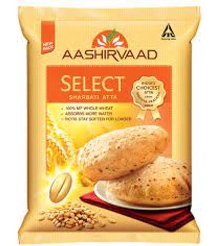 High In Carbohydrates Rich In Fibre Healthy Aashirvad Sharbati Wheat Flour 5 Kg Pack 
