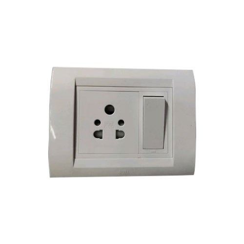 White Plastic Material Ip45 Ip Ratting Matte Finish Electrical Modular Switch Max. Current: 20 Ampere (Amp)