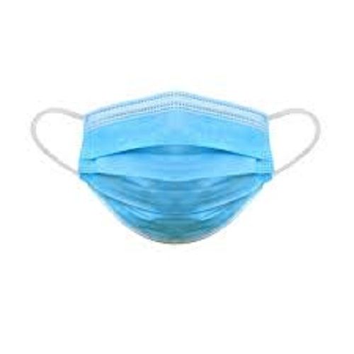 Lightweight Easy To Use Breathable Eco Friendly Blue Soft Disposable Face Mask