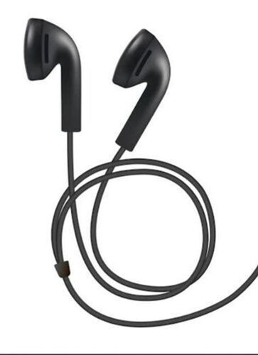 Metal Sound Chamber Super Quality Sound Thick Wire Black Mobile Earphone Body Material: Plastic