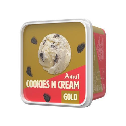 Nutty Cookie Textured Fresh Creamy Amul Cookie Ice Cream 