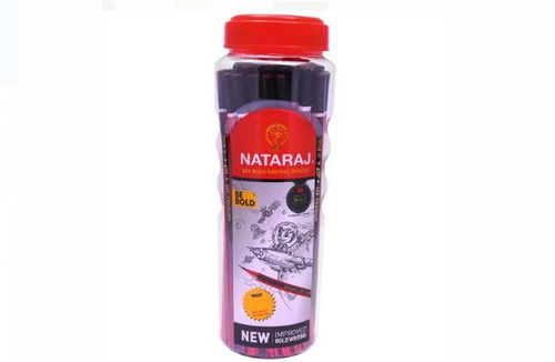 Red Black Lead Color Gray 5 Inch Height Wooden Material Nataraj Pencils Pack Of 50 Pieces 