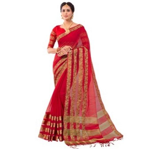 Red Party Wear Saree