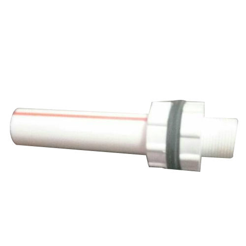 White Upvc Pipe Tank Nipples For Drinking Water Pipe, Cream Color And 1/2" To 2"