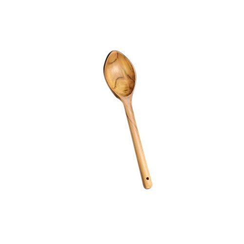  Easy To Clean And Light Weight Comfortable Grip Brown Wooden Serving Spoon