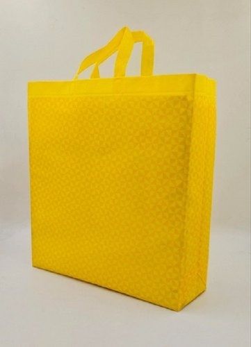  बायोडिग्रेडेबल और पुन: प्रयोज्य हल्के वजन का पीला गैर बुना कैरी बैग 