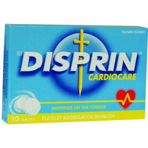 Disperses On The Tongue Platelates Aggregation Inhibitor Disprin Cardio Care Tablets