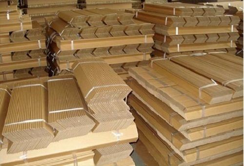 Bagasse Pulp Eco Friendly And Biodegradable Easy To Handle Light Weight Brown Rectangular Paper Angle Board