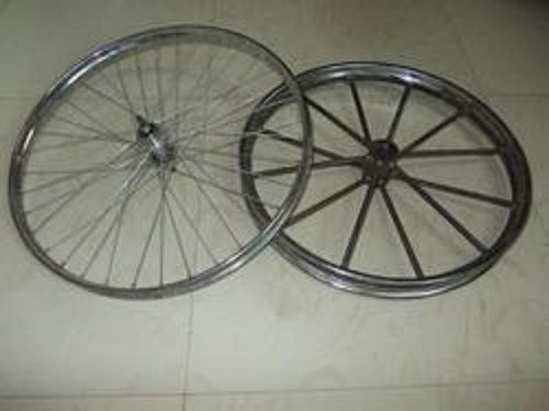 Heavy Duty And Long Durable Rust Proof Steel Bicycle Silver Radial Wheel Rim