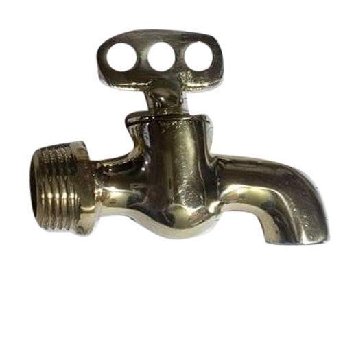 High Quality Smooth Water Flow Beautiful And Shiny 105 Gram Brass Bib Tap For Bathroom Fitting