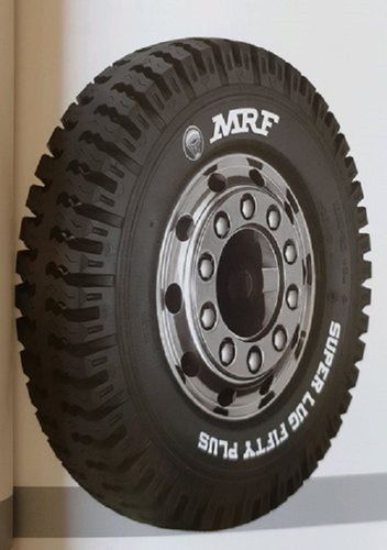 Bias Tires Long Durable Strong Grip Solid Rubber Heavy Duty Black Mrf Truck Tyres