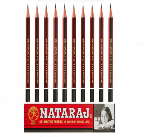 Pack Of 10 Pieces Lead Color Gray 8 Inch Length Wooden Nataraj Pencil