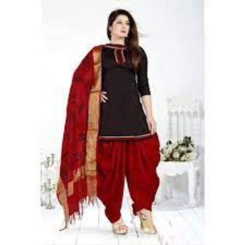 Black-Red Salwar Suit