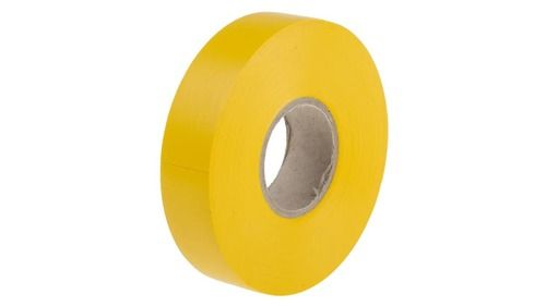 Yellow Single Sided Adhesive Type 7 Meter Length And Thickness 2 Mm Pvc Electrical Insulation Tape  Elongation: No