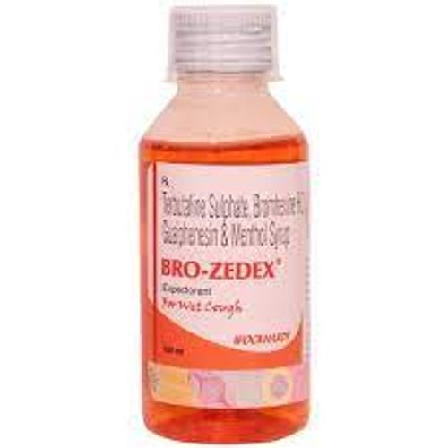  Bro Zedex Sf Bottle Of 100Ml Terbutaline Sulphate And Bromhexine Hydrochloride Syrup General Medicines