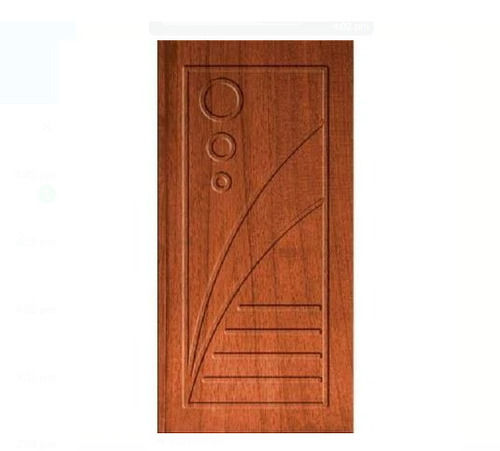 Solid Wood Brown Color Thickness 4.8 Mm Rectangular Shape Height 5 Foot Designer Wooden Door