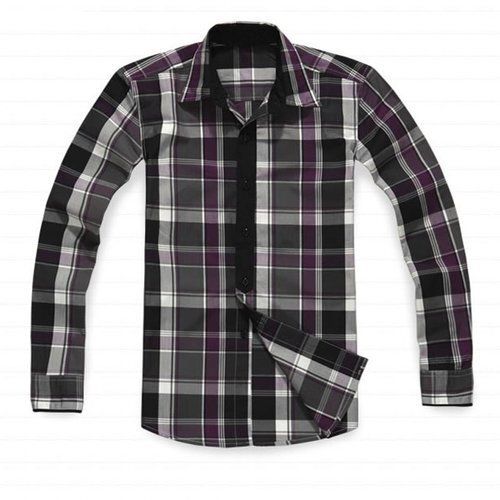 Casual Wear Coller Neck Full Sleeve Breathable Comfort Cotton Checked Casual Shirts For Men Age Group: Above 18