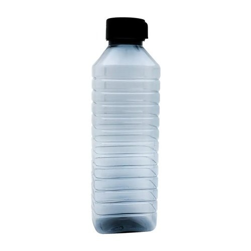 Durable Recyclable Unbreakable Leak Resistance Plastic Water Bottle - BPA-Free Plastic, Round Shape, Matte Black and White | Lightweight, Portable, Easy to Refill, Ideal for Gym & Outdoor Activities