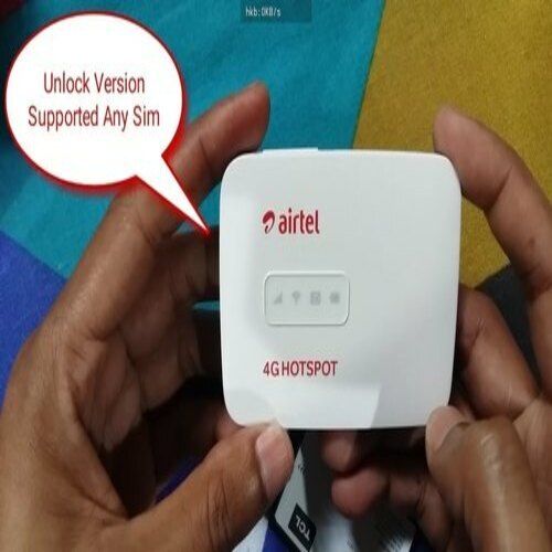 नवीनतम अपग्रेड नवीनीकृत /यूज्ड Airtel Mw40 4G Wifi हॉटस्पॉट राउटर पोर्ट: हाँ