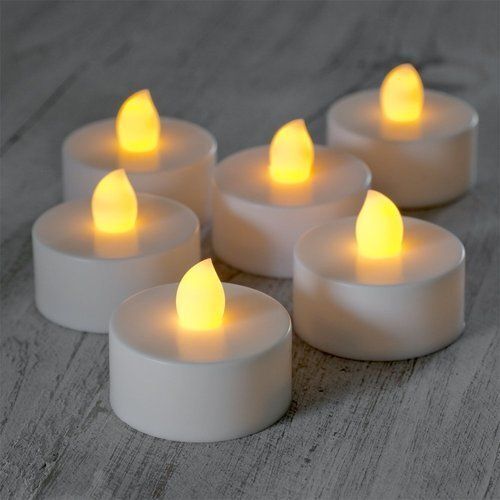 Light Elegant Small Enough Flickering Light Beautiful And Environmentally Friendly White Colour Led Tea Light Candle  Burning Time: 10 Minutes