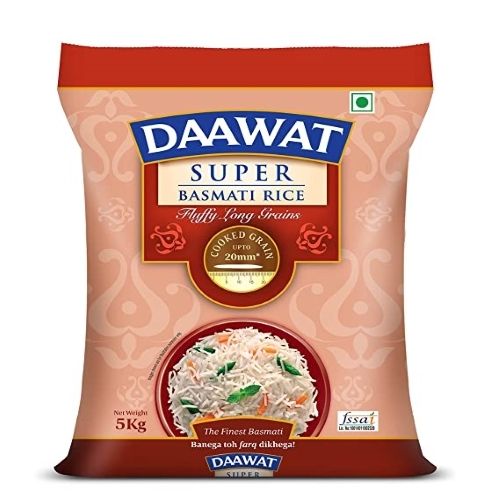 Long-Grain Aromatic Delicate Pulav Nutty Flavor Daawat Super Basmati Rice