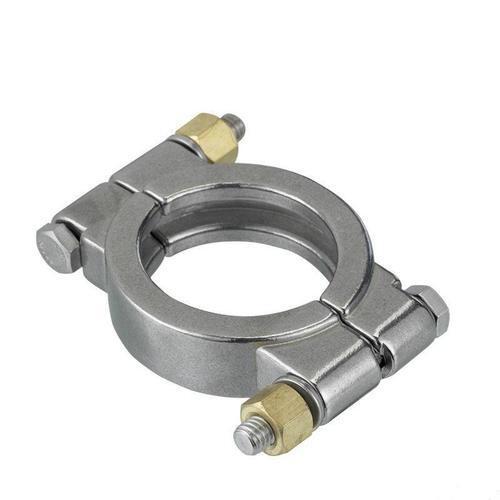 Silver Longer Service Life Double Bolt Hose Clamp