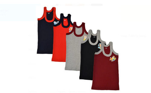 Pack Of 5 Pieces Washable And Breathable Cotton Multicolor Mens Vest