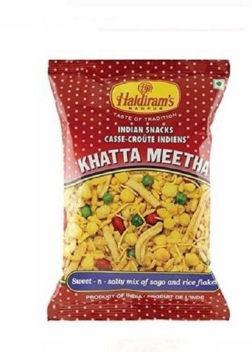 Pack Of 50 Gram Salty Taste Food Grade Haldiram Khatta Meetha Namkeen 