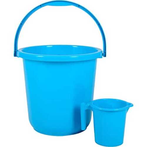 प्लास्टिक की बाल्टी और गोल आकार, 0-5 मिमी मोटाई, 5-10 लीटर क्षमता