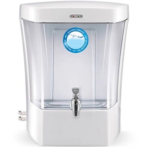 White 10 Liter Capacity Wall Mounted Plastic Aqua Ro Water Purifier
