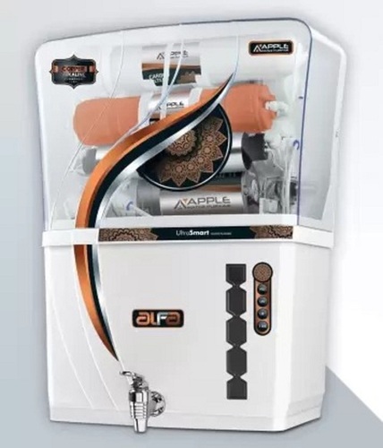 White 12 Liter Capacity Wall Mounted Plastic Automatic Alfa Ro Water Purifier