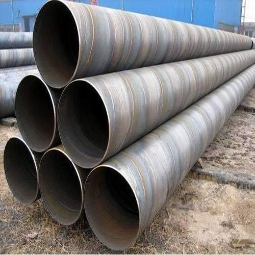 Round Shape Mild Steel Seamless Pipes 6 M Length Thickness 5 Mm For Industrial Application: Construction