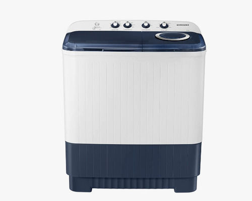 Semi-Automatic Blue And White Semi Automatic Front Loading Samsung Washing Machine, 7.0 Kg