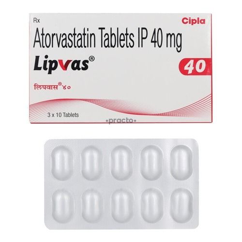 Atorvastatin Tablets Lipvas, 30 Tablets  C33H34 Fn2O5 2Cai? 3H2O