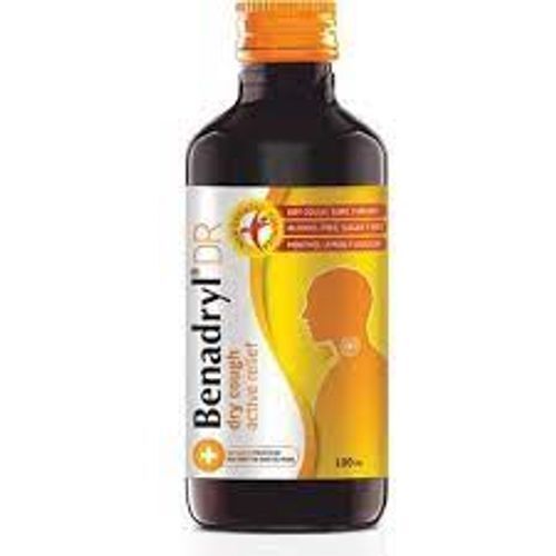 Dry Cough Active Relief Benadryl Syrup 100 Ml  Ingredients: Ammonium Chloride