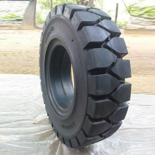 Bias Tires Durable Excellent Road Grip Strong Grip Solid Rubber Round Black Solid Rubber Tyre