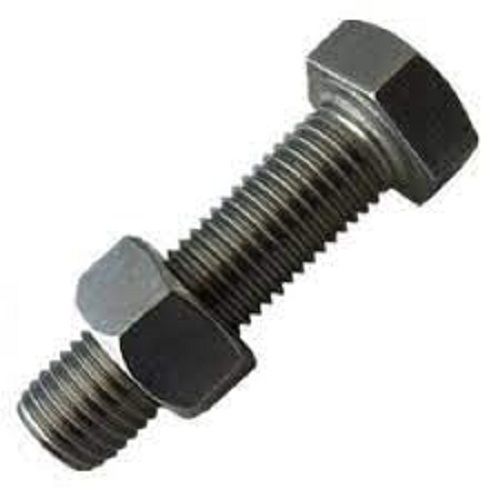 Heavy Duty Long Durable Rust And Corrosion Resistance Silver Mild Steel Bolt Nuts  Weight: 50 Grams (G)